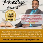 Dr Ivan Edwards Poetry Awards 2026