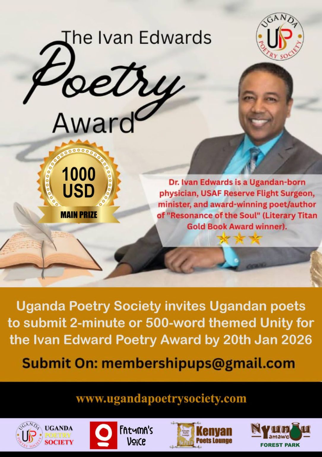 The Dr. Ivan Edwards Poetry Award 2026